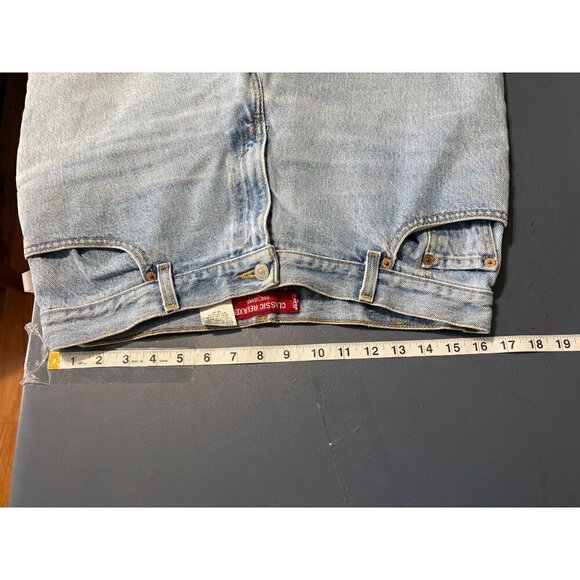 Levis 550 Relaxed Fit Tapered Leg Jeans Womens 14 Petite Light Wash - Picture 2 of 12